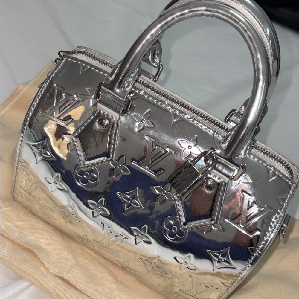 Louis Vuitton Shiny Silver Mini Bag